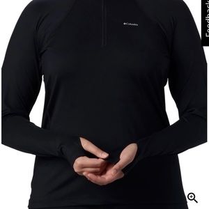 Columbia omniheat quarter zip with thumb holes